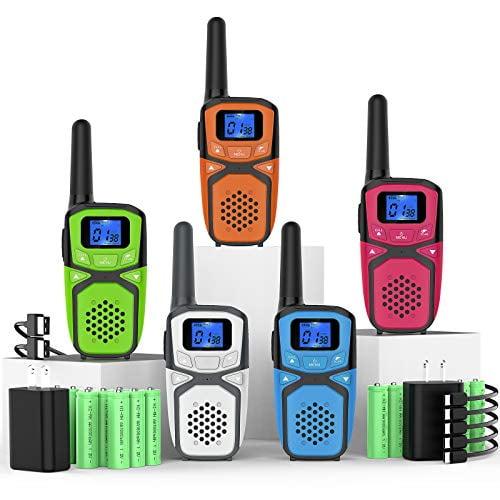 Portable Two Way Radio Walky Talky with Batteries Charger LCD Display VOX Rechargeable Adult Walkie Talkies Handheld 2 Way Radios for Adults Camping Hiking Cycling Portable Two Way Radio Walky Talky with Batteries Charger LCD Display VOX Rechargeable Adult Walkie Talkies Handheld 2 Way Radios for Adults Camping Hiking Cycling